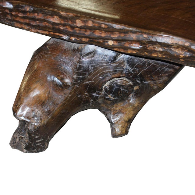Philippine/Modern Asian HandCarved Molave Wood Bench Chairish