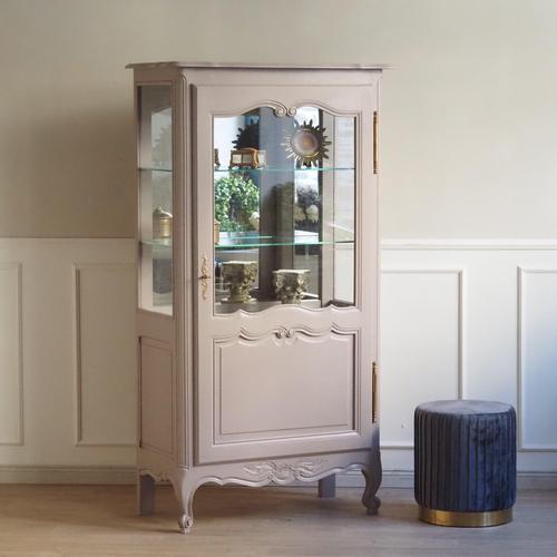 French Display Cabinet with Mirrored Back Panel, 1890s For Sale - Image 10 of 18