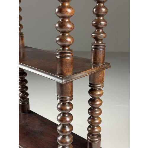 French Bobbin Bookcase, 1900s For Sale - Image 6 of 16