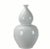Large White Bottle Gourd Porcelain Vase For Sale - Image 4 of 4