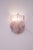 Pink 1970 Set of 2 Murano Wall Light Pink Flower by Seguso For Sale - Image 8 of 12