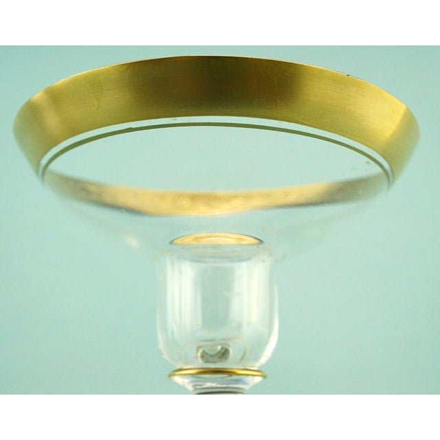 Glass Antique Fine Crystal Glass Goblet in Pure Gold by Ludwig Moser, 1890s For Sale - Image 7 of 18