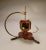 Handmade mixed media Hanukkah dreidel by Gary Rosenthal. This mixed metal and fused glass dreidel is unsigned, but it is...