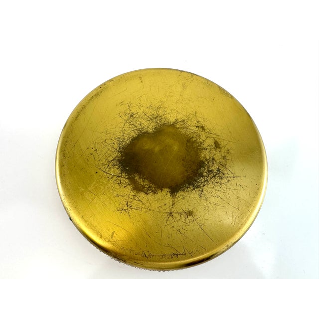 1960s Mid-Century Italian Glass and Brass Ashtray With Twisted Rope Detail For Sale - Image 17 of 17
