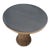 Neiman Marcus Handcrafted Wrought Iron Tassel Accent Table With Black Granite Top For Sale