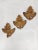 Wood Wall or Altarpiece Vine Leaves, Set of 3 For Sale - Image 7 of 13