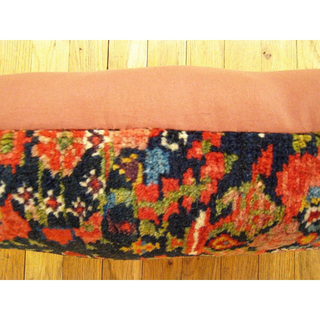 Set of Decorative Antique Persian Malayer Carpet Pillows - Set of 4 For Sale - Image 10 of 12