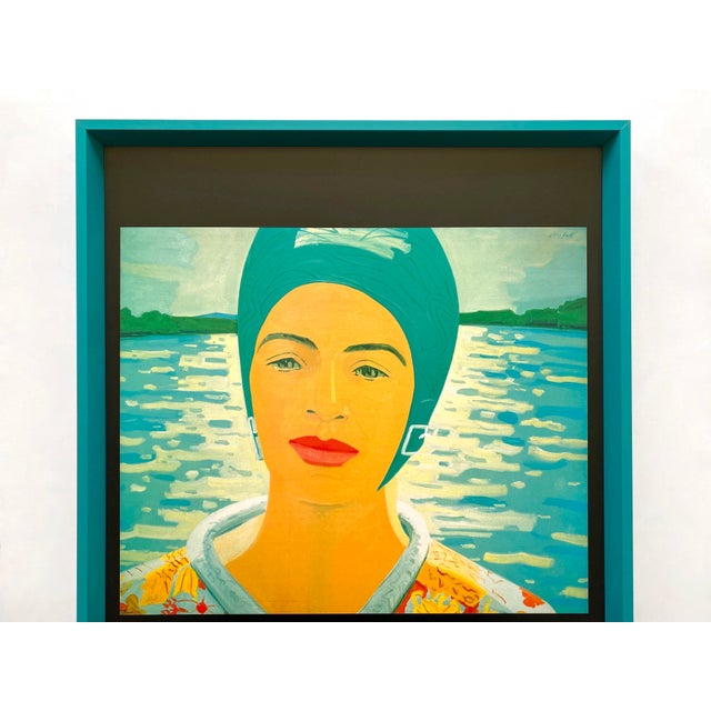Alex Katz Modernist Framed Pop Art Offset Lithograph Print