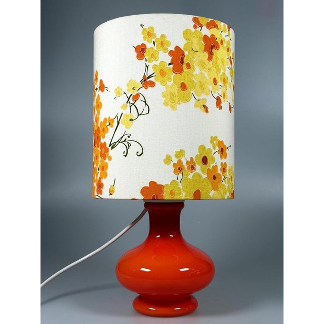 Mid-Century Space Age Table Lamp in Glass, 1970s For Sale - Image 9 of 17