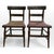 Mid-Century Modern Pair of Antique Hitchcock-Style Rush Bottom Chairs For Sale - Image 3 of 7