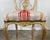 Brass Antique Venetian Style Giltwood Chair With Striped Upholstery For Sale - Image 8 of 9