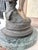 Hollywood Regency Antique A. Moreau “Morning” Signed Bronze Sculpture on Green Marble For Sale - Image 3 of 7