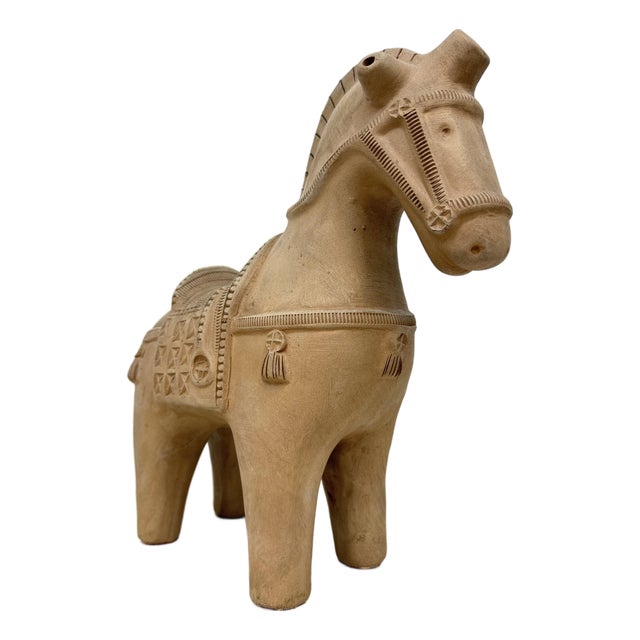 Ceramic Horse Sculpture by Aldo Londi for Bitossi Fiorentino, 1960 For Sale