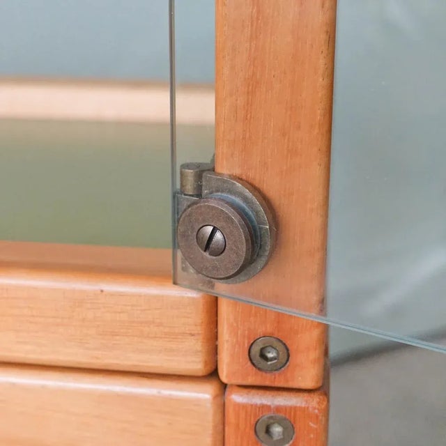 Vintage Profilsystem Glass Storage Units by Elmar Flötotto for Flötotto, 1980s, Set of 2 For Sale - Image 12 of 18