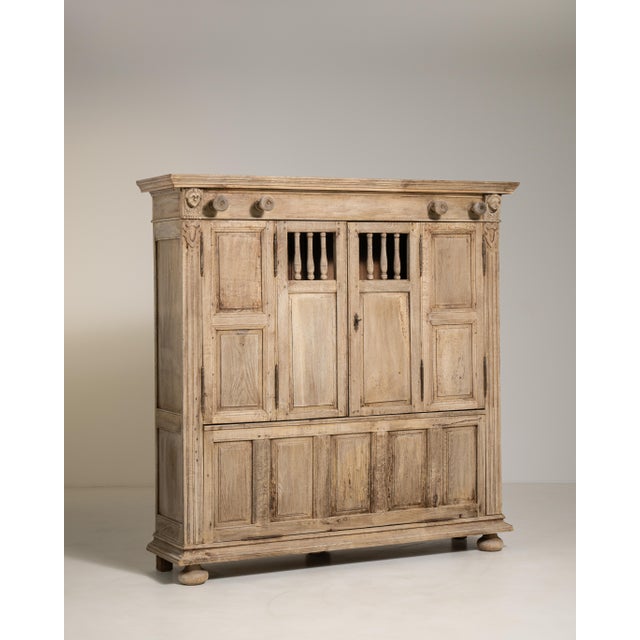 Antique Oak Cabinet For Sale - Image 11 of 13