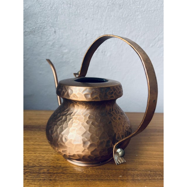 Metal Vintage Copper Cactus Watering Can, 1960s For Sale - Image 7 of 8