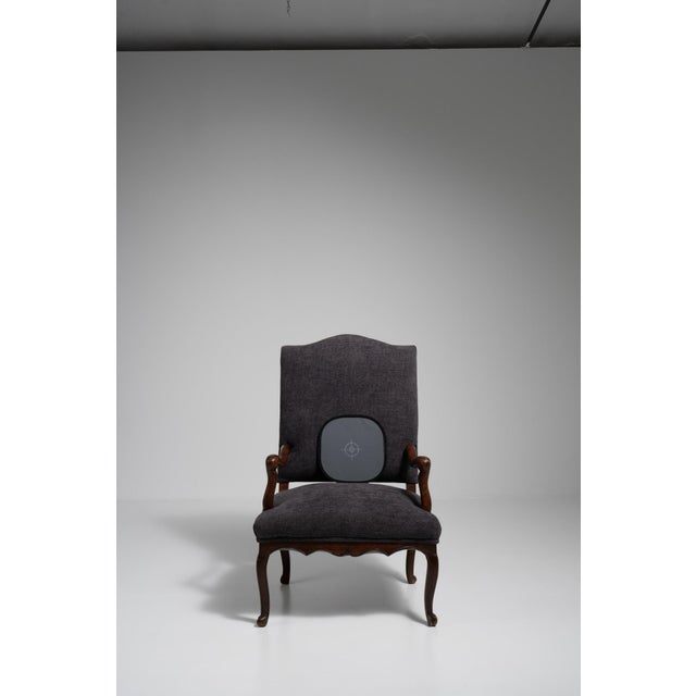 Black 19th Century Louis XV Black Wood Club Chairs For Sale - Image 8 of 15