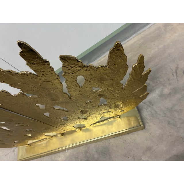 Beautiful, Willams Sonoma Home "Winter Forest" Brass Fireplace Screen. Was made in 2019 for Williams Sonoma San Francisco....