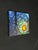 Colorful Abstract Expressionist-Style Canvas, 19” X 16” For Sale - Image 4 of 5