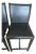 Set of 5 Crate & Barrel Black Faux Leather Counter Stools ~2006 For Sale