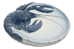 Danish Porcelain Plate with Lobster from Royal Copenhagen, 1950s