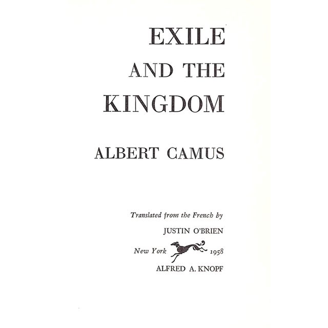 Traditional "Exile and the Kingdom" 1958 Camus, Albert For Sale - Image 3 of 5