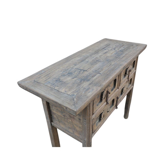 Late 19th Century Antique Chinese Elm Shanxi Hall Cabinet/Altar Table For Sale - Image 5 of 5