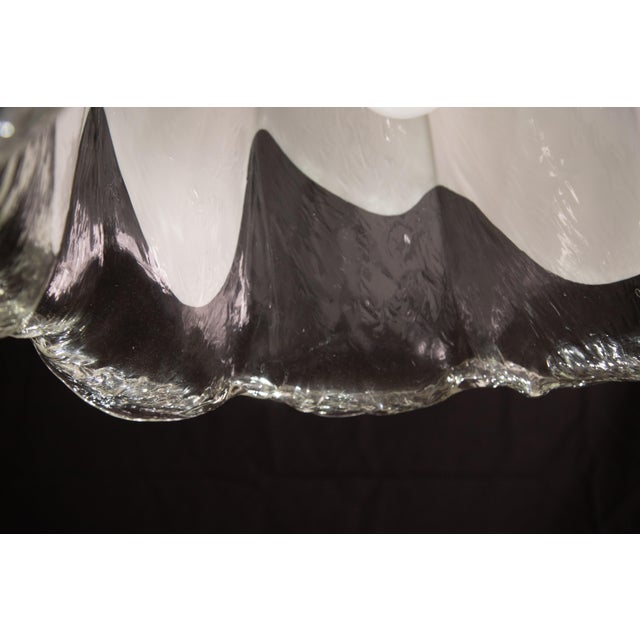 Midcentury Murano White Pendant, 1980s For Sale - Image 10 of 11