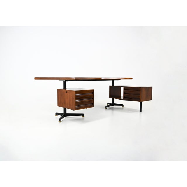 Mid-Century Modern Vintage Boomerang Desk by Osvaldo Borsani for Tecno, 1950s For Sale - Image 3 of 14