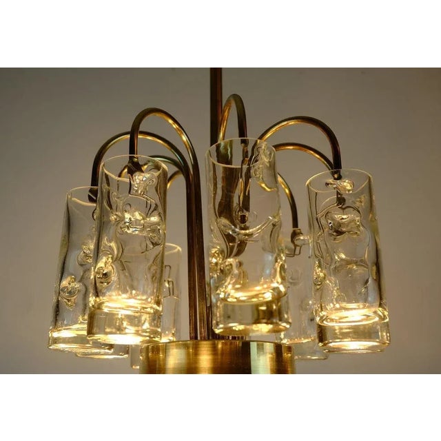 Metal Mid-Century Chandelier from Doria Leuchten, 1960s For Sale - Image 7 of 11