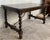 19th Spanish Baroque Walnut Solomonic Leg Fratino Dining Table With Iron Stretcher For Sale - Image 4 of 12