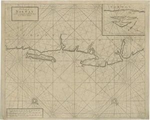 Sea Chart of Northern Norway with Lapland and Russia, 1702