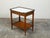Wood French 19th Century Walnut Console Table with Marble Top and Brass Gallery For Sale - Image 7 of 12