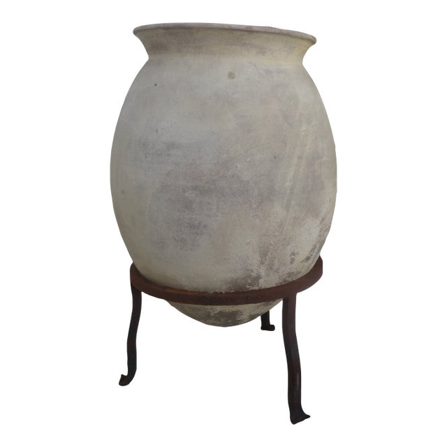 Vintage Italian Oil Jar For Sale