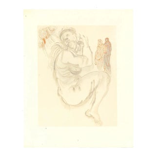 Salvador Dalí­, The Siren of the Dream, Original Woodcut, 1963 For Sale