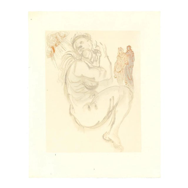 Salvador Dalí­, The Siren of the Dream, Original Woodcut, 1963 For Sale