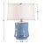 2020s Dafney Blue Ceramic Table Lamp For Sale - Image 5 of 6