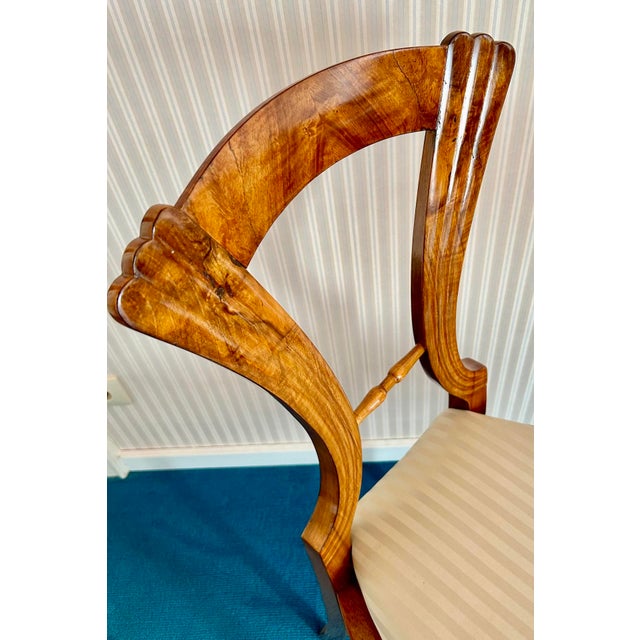 Biedermeier Sewing Table and Armchairs, Set of 3 For Sale - Image 4 of 13