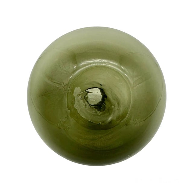 Mid-Century Modern Smoked Grey Glass Teardrop Bud Vase For Sale - Image 4 of 5
