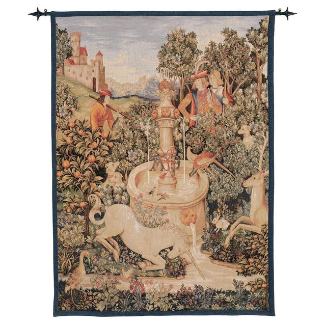 This tapestry is one from the series known as The Hunt of the Unicorn, which was originally woven in Flanders at the end...