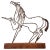Brown Abstract Brutalist Wire Horse Sculpture Marcello Fantoni for Raymor For Sale - Image 8 of 8