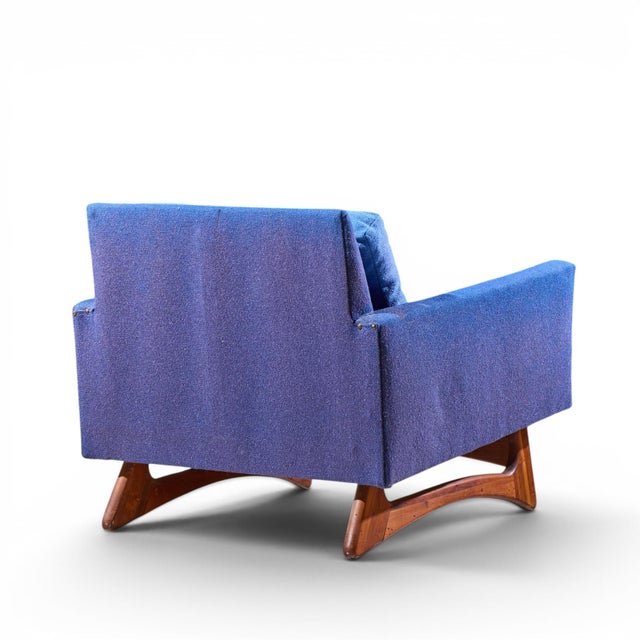 Wood Adrian Pearsall for Craft Associates 2406-C Mid Century Walnut Lounge Chair For Sale - Image 7 of 9