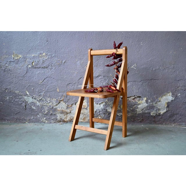 Modernist Fixed Chair in Beech and Plywood, 1970s For Sale - Image 13 of 13