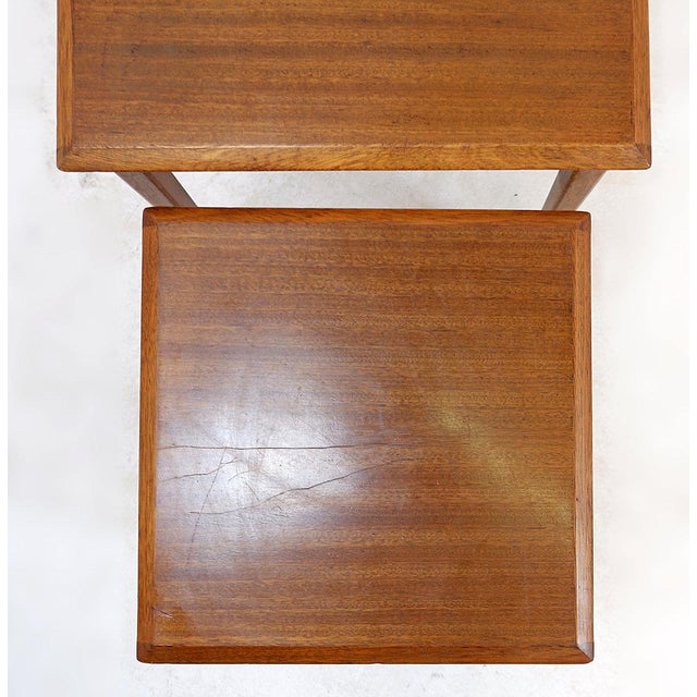 Mid-Century Modern Teak Nesting Tables, 1960s, Set of 3 For Sale - Image 9 of 16