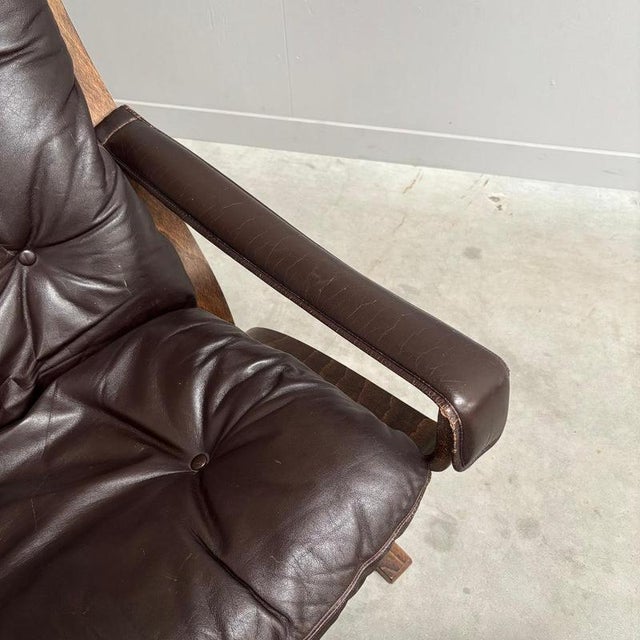 Black Set of Siësta Lounge Chair and Ottoman by Ingmar Relling, 1960s For Sale - Image 8 of 16