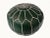 Moroccan Moroccan Green Leather Pouf Cover For Sale - Image 3 of 8