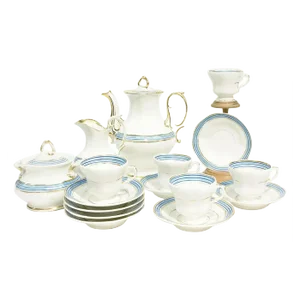 Porcelain Coffee & Tea Service from KPM, Germany, 1834-1837, Set of 11
