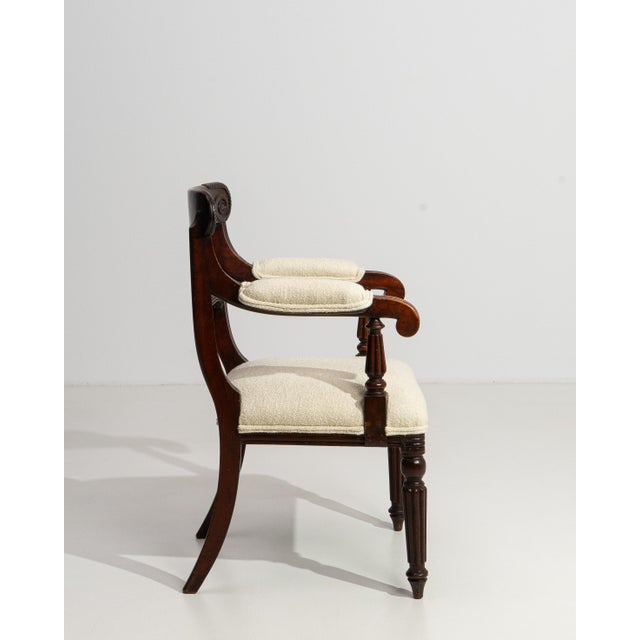 19th Century William IV Carver Armchair With Upholstered Seat & Arms For Sale - Image 10 of 16