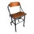 Rare Antique Early DoMore Industrial Rolling Metal Plywood Work Chair Stool For Sale