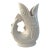 Vintage English White Gurgle Cod Fish Pitcher/Vase For Sale